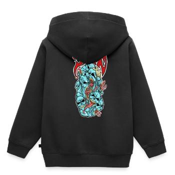 Dämonen - Kinder Premium Organic Hoodie - Schwarz - Hinten - AI Model Kid Male (0cm)