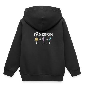 Tänzerin - Kinder Premium Organic Hoodie - Schwarz - Hinten - AI Model Kid Male (0cm)