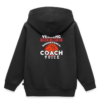 Basketball Trainer Coach Basketballmannschaft Chef - Kinder Premium Organic Hoodie - Schwarz - Hinten - AI Model Kid Male (0cm)