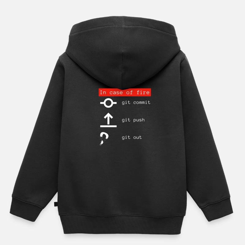 Idée cadeau programmeur codeur - Sweat Premium à capuche enfant bio - noir