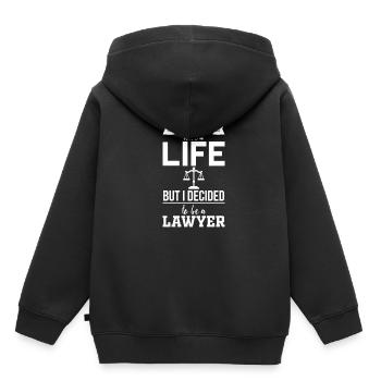 Avocat - Sweat Premium à capuche enfant bio - noir - Dos - AI Model Kid Male (0cm)