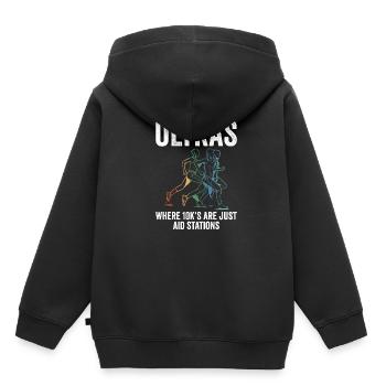 Gift for ultra marathon runners - Kids Premium Organic Hoodie - black - Back - AI Model Kid Male (0cm)
