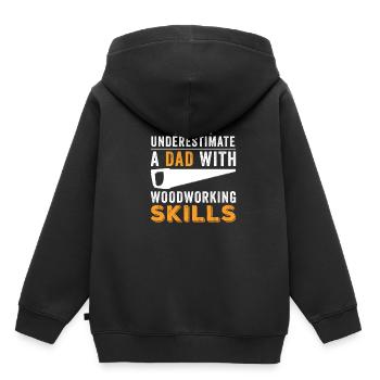 Woodworker Funny gift idea - Kids Premium Organic Hoodie - black - Back - AI Model Kid Male (0cm)