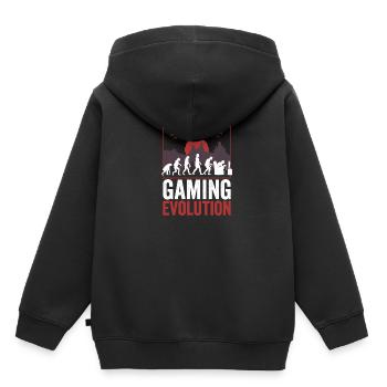 Spieler - Kinder Premium Organic Hoodie - Schwarz - Hinten - AI Model Kid Male (0cm)