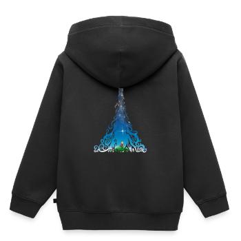 Rocket dreams - Kinder Premium Organic Hoodie - Schwarz - Hinten - AI Model Kid Male (0cm)