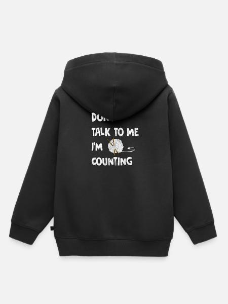 Häckeln - Lustig - Geschenkidee - Kinder Premium Organic Hoodie - Schwarz