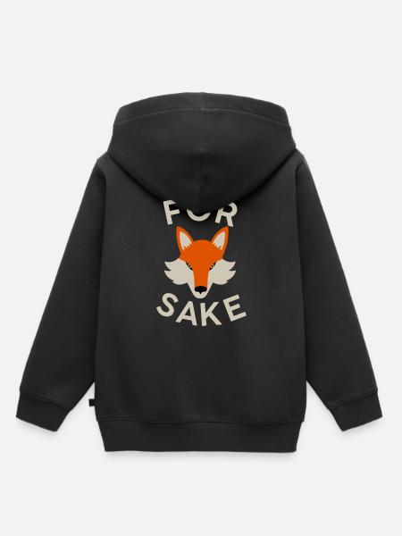 Fuchs Sake - Kinder Premium Organic Hoodie - Schwarz