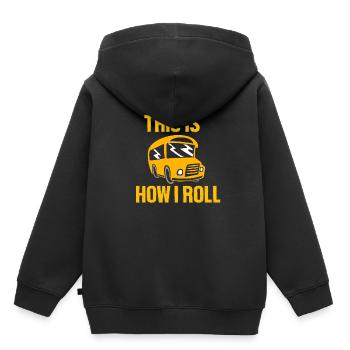 School Bus Driver School Bus - Kids Premium Organic Hoodie - black - Back - AI Model Kid Male (0cm)
