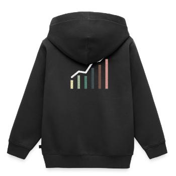 Shares - Kids Premium Organic Hoodie - black - Back - AI Model Kid Male (0cm)