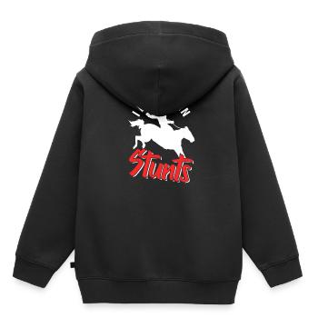 Rodeo - Kinder Premium Organic Hoodie - Schwarz - Hinten - AI Model Kid Male (0cm)