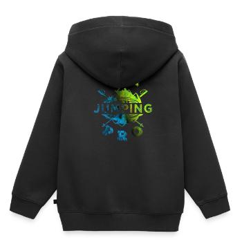 Ski jumping - Kids Premium Organic Hoodie - black - Back - AI Model Kid Male (0cm)