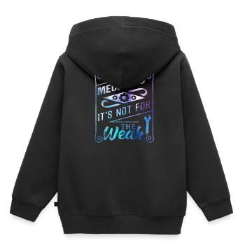 Mechaniker - Kinder Premium Organic Hoodie - Schwarz - Hinten - AI Model Kid Male (0cm)