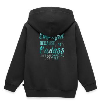 Indépendant - Sweat Premium à capuche enfant bio - noir - Dos - AI Model Kid Male (0cm)