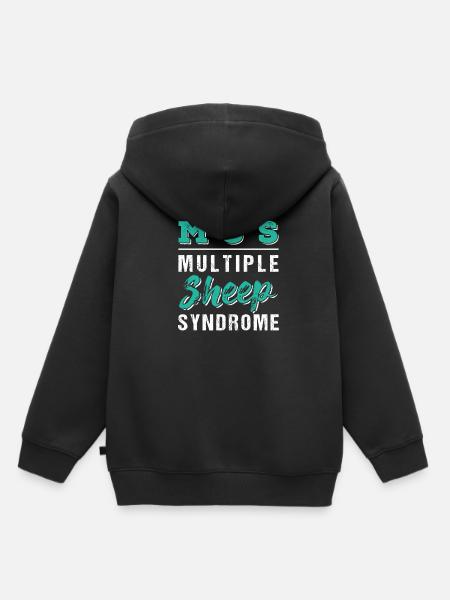 Schaf - Kinder Premium Organic Hoodie - Schwarz