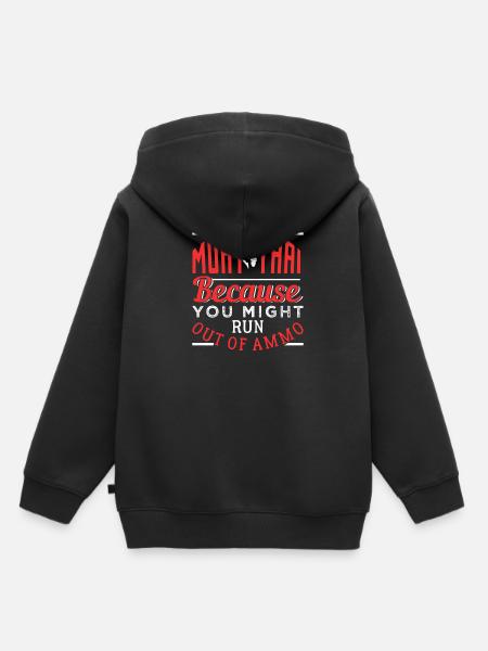 Muay Thai - Kinder Premium Organic Hoodie - Schwarz