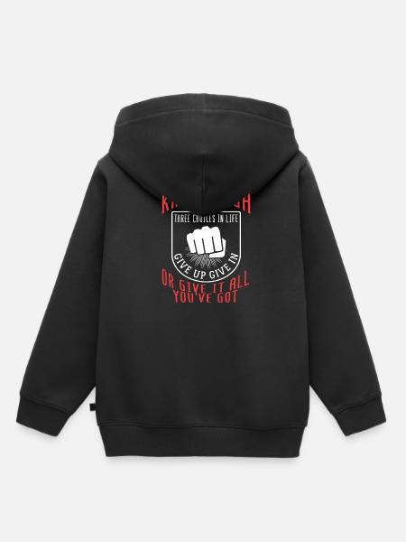 Krav Maga - Kinder Premium Organic Hoodie - Schwarz