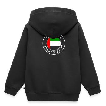 Arab Emirates - Kids Premium Organic Hoodie - black - Back - AI Model Kid Male (0cm)