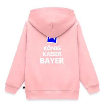 Kaiser aus Bavaria - Kinder Premium Organic Hoodie - Rosa - Hinten - AI Model Kid Female (0cm)