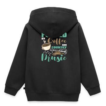 Countrymusic Western USA Amerika Band Geschenk - Kinder Premium Organic Hoodie - Schwarz - Hinten - AI Model Kid Male (0cm)