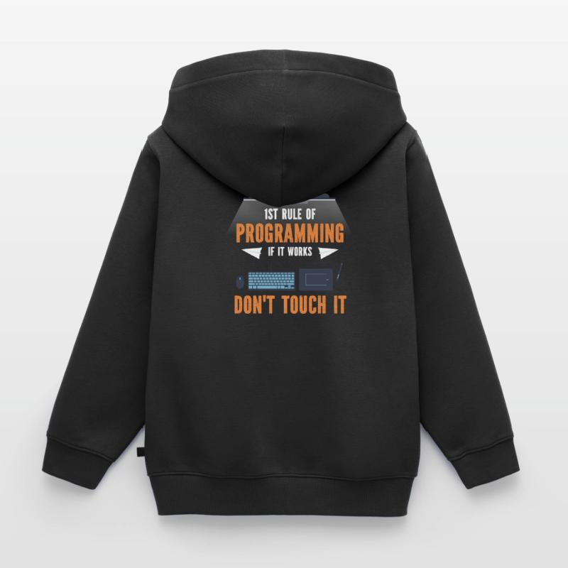 Programmer Programming Code Computer Kids Premium Organic Hoodie