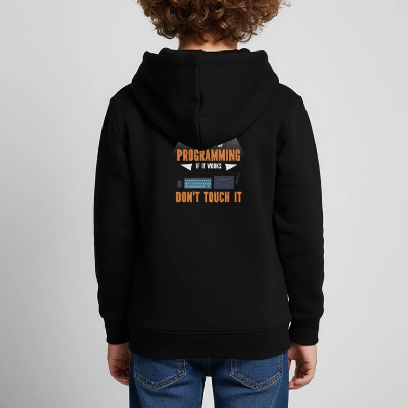 Programmer Programming Code Computer Kids Premium Organic Hoodie