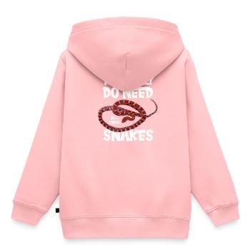 Schlange Kornnatter Reptil Geschenkidee - Kinder Premium Organic Hoodie - Rosa - Hinten - AI Model Kid Female (0cm)