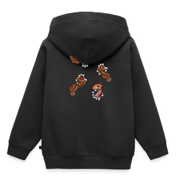Schlange Kornnatter Reptil Geschenkidee - Kinder Premium Organic Hoodie - Schwarz - Hinten - AI Model Kid Male (0cm)