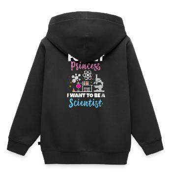 scientifique - Sweat Premium à capuche enfant bio - noir - Dos - AI Model Kid Male (0cm)
