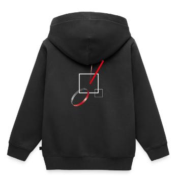 Geometry Seventy - Kids Premium Organic Hoodie - black - Back - AI Model Kid Male (0cm)