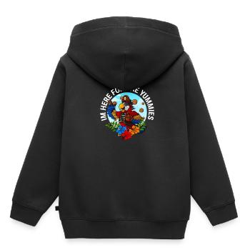 Pirat Geschenk Kindermotiv Seeräuber Freibeuter - Kinder Premium Organic Hoodie - Schwarz - Hinten - AI Model Kid Male (0cm)