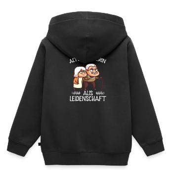 Altenpflegerin - Kinder Premium Organic Hoodie - Schwarz - Hinten - AI Model Kid Male (0cm)