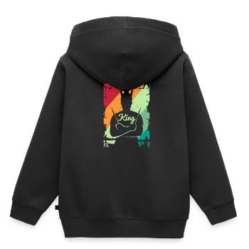 Schlagzeug Geschenk Schlagzeugspieler Percussion - Kinder Premium Organic Hoodie - Schwarz - Hinten - AI Model Kid Male (0cm)