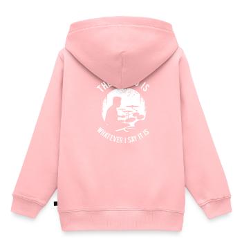 Schlagzeug Geschenk Schlagzeugspieler Percussion - Kinder Premium Organic Hoodie - Rosa - Hinten - AI Model Kid Female (0cm)