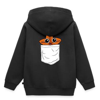 Seestern - Kinder Premium Organic Hoodie - Schwarz - Hinten - AI Model Kid Male (0cm)