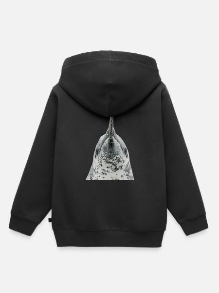 Narwal - Kinder Premium Organic Hoodie - Schwarz