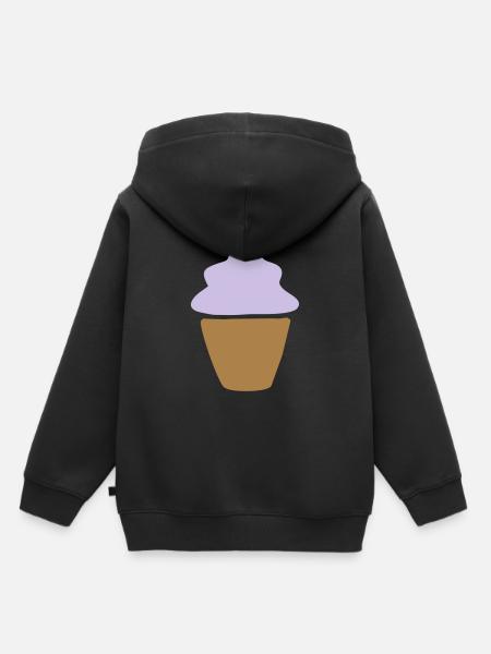 Cupcake Backen Geschenk - Kinder Premium Organic Hoodie - Schwarz