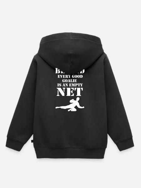 Floorball Goalkeeper - Kinder Premium Organic Hoodie - Schwarz