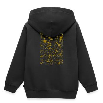 Tendance or - Sweat Premium à capuche enfant bio - noir - Dos - AI Model Kid Male (0cm)