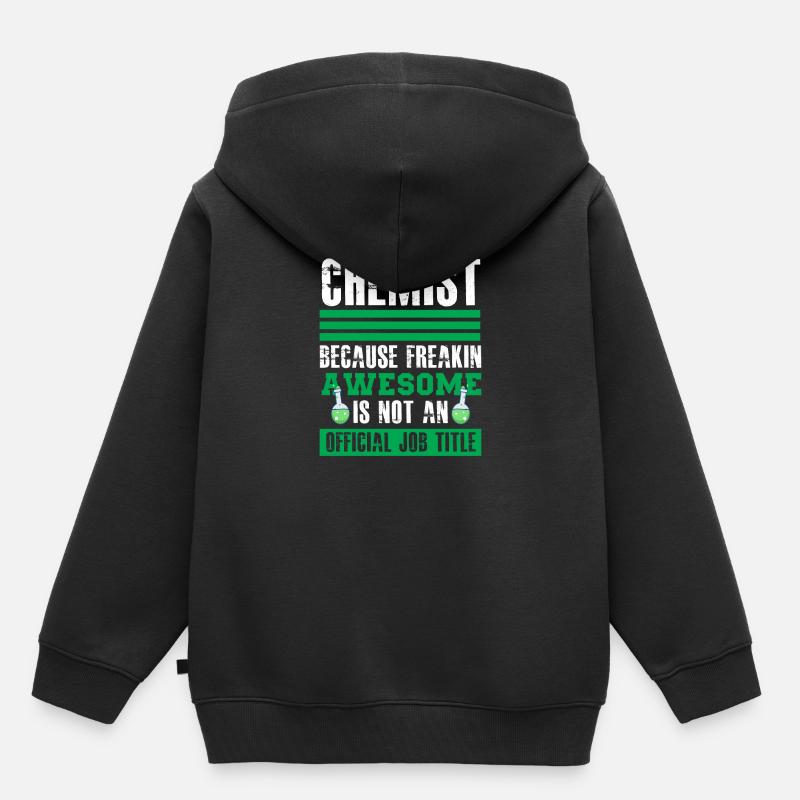 chimico - Felpa Premium con cappuccio bambino bio - nero
