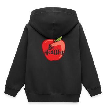 santé - Sweat Premium à capuche enfant bio - noir - Dos - AI Model Kid Male (0cm)