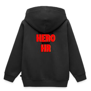 You Can't Spell Hero Without Hr - Kids Premium Organic Hoodie - black - Back - AI Model Kid Male (0cm)