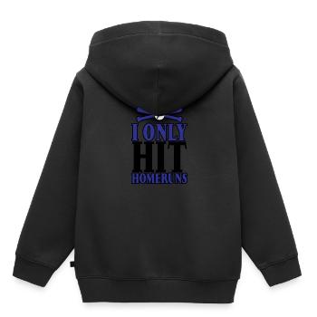 Je n’ai frappé que des homeruns 3 - Sweat Premium à capuche enfant bio - noir - Dos - AI Model Kid Male (0cm)