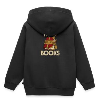 J’ai lu des livres interdits 51 - Sweat Premium à capuche enfant bio - noir - Dos - AI Model Kid Male (0cm)