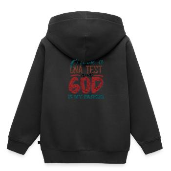 I Took A DNA Test And God Is My Father 19 - Kinder Premium Organic Hoodie - Schwarz - Hinten - AI Model Kid Male (0cm)