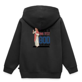 I Took A DNA Test And God Is My Father 20 - Kinder Premium Organic Hoodie - Schwarz - Hinten - AI Model Kid Male (0cm)