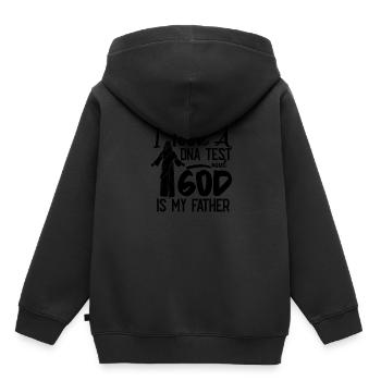 I Took A DNA Test And God Is My Father 22 - Kinder Premium Organic Hoodie - Schwarz - Hinten - AI Model Kid Male (0cm)
