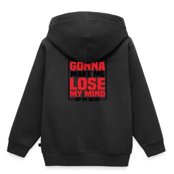 Y'all Gonna Make Me Lose My Mind Up In Here - Kinder Premium Organic Hoodie - Schwarz - Hinten - AI Model Kid Male (0cm)