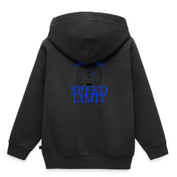 I Forgot The Speed Limit 4 - Kinder Premium Organic Hoodie - Schwarz - Hinten - AI Model Kid Male (0cm)