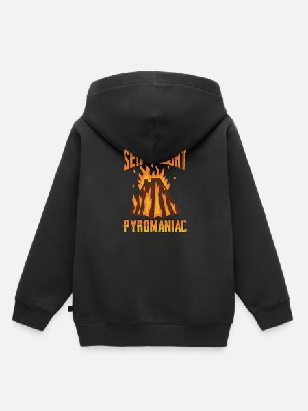 Self-Taught Pyromaniac 5 - Kinder Premium Organic Hoodie - Schwarz