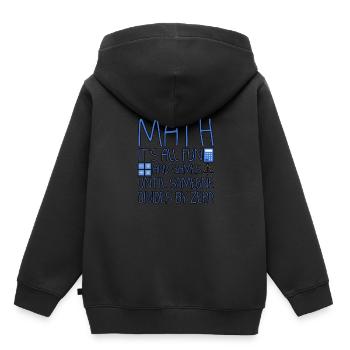 All fun and games until someone divides by zero 2 - Kids Premium Organic Hoodie - black - Back - AI Model Kid Male (0cm)